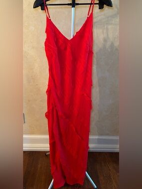 Red Princess Polly Lars Maxi Dress